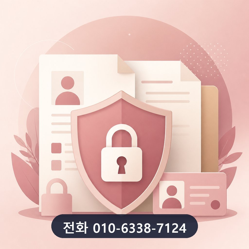 카드깡 업체 개인정보 보호 이미지 · 문의 010-6338-7124